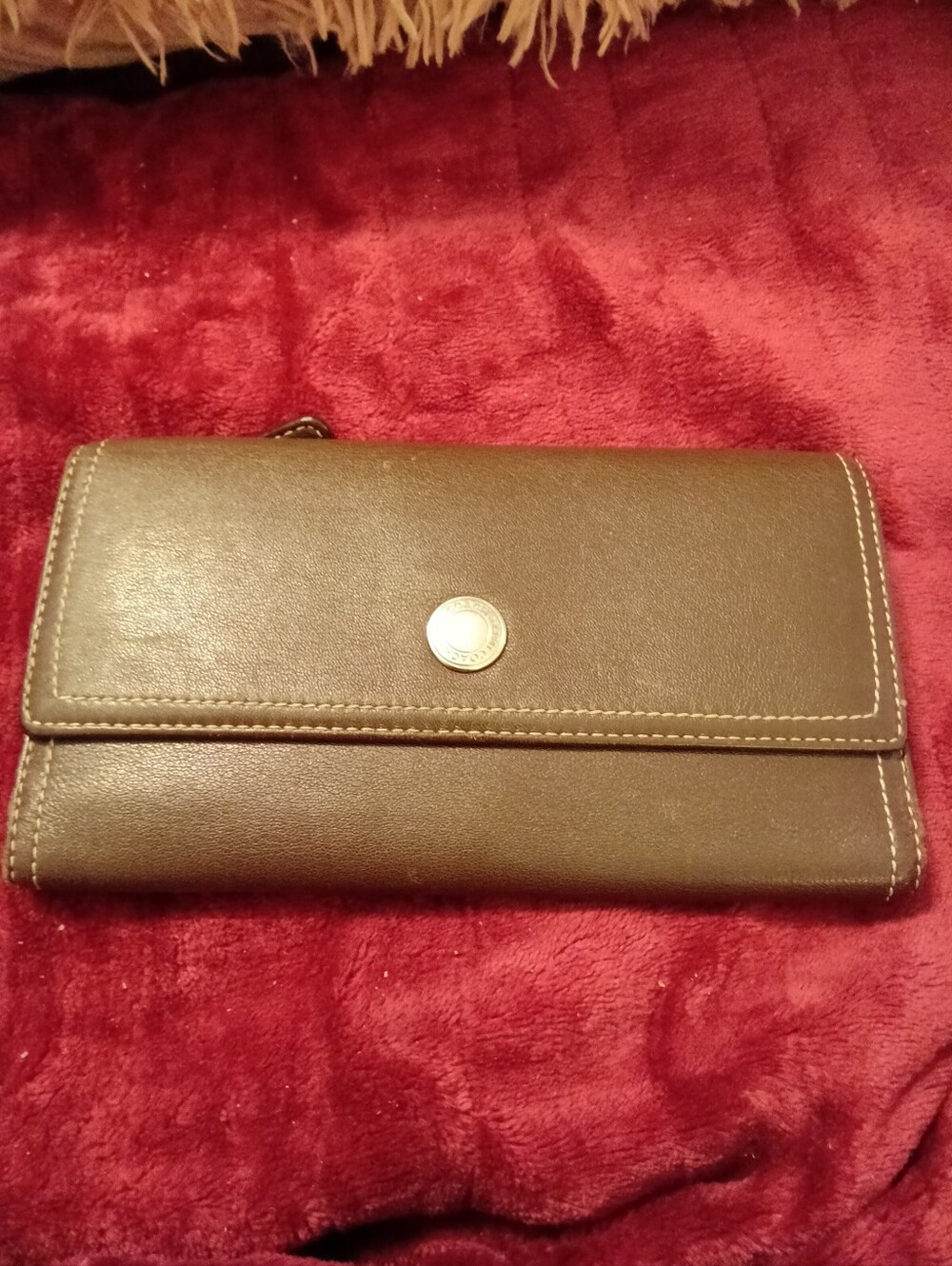 Coach Vintage Y2K Leather Trifold Wallet